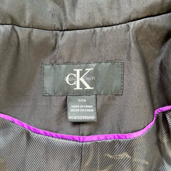 Calvin Klein Windbreaker Soft Shell Hoodie Jacket Mock Neck Full Zip Small EUC - Picture 3 of 8